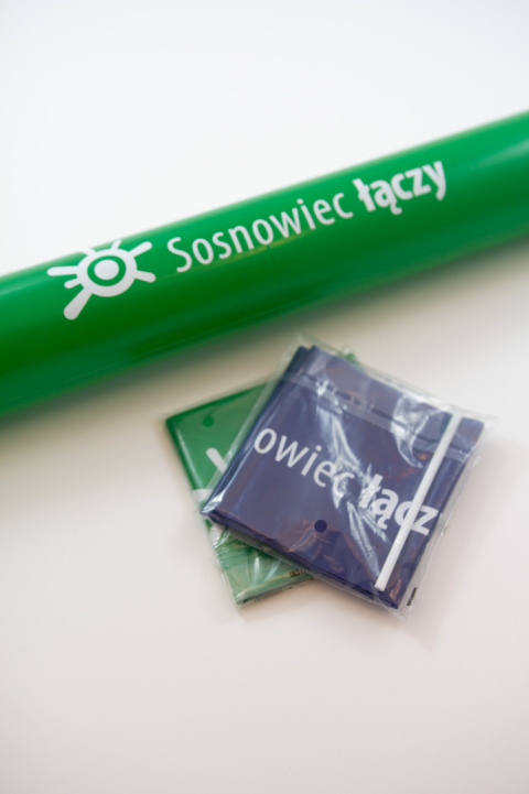 Nadmuchiwana pałka kibica z logo Sosnowca Nadmuchiwana pałka kibica z logo Sosnowca